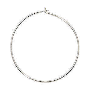 Beading Hoops - Silver Filled 24mm x 1 Pair