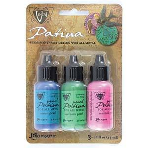 Vintaj Patina Kit By Ranger Inks - Abalone Pearl
