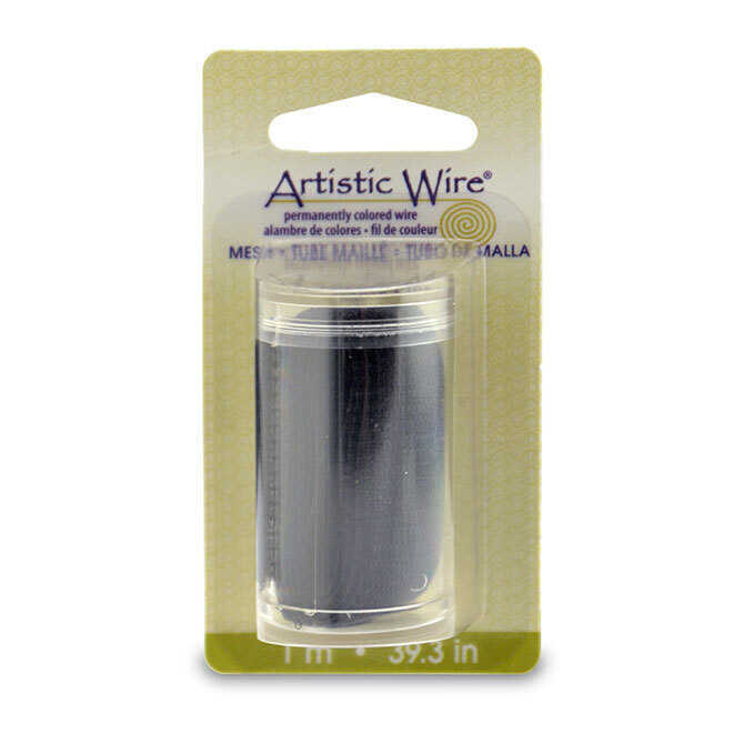 Artistic Wire Mesh x Black can be stretched, strung on, tied, glued