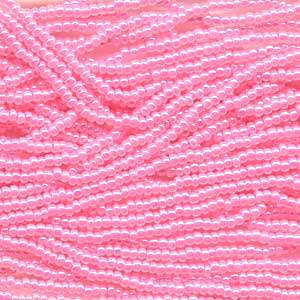 Czech Glass Seed Beads - Size 11/0 - 1 Hank x Pink Ceylon