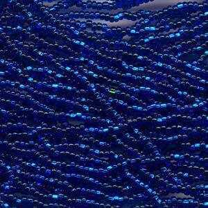 Czech Glass Seed Beads - Size 11/0 - 1 Hank x Dark Blue