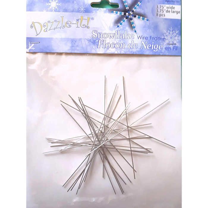 DazzleIt Snowflake Wire Frame x 3.75" Beading Project