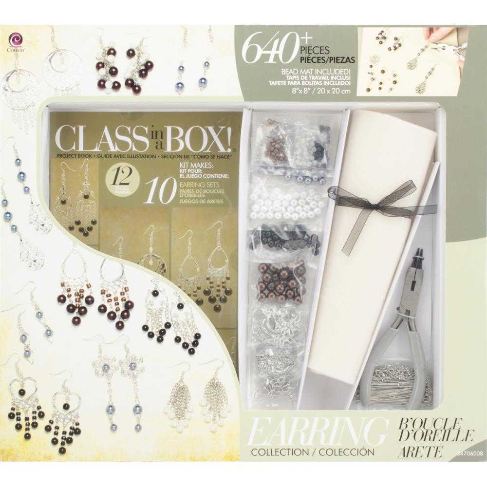 Silver/Gunmetal Earring Kit - Jewelry Making Kits at Weekend Kits