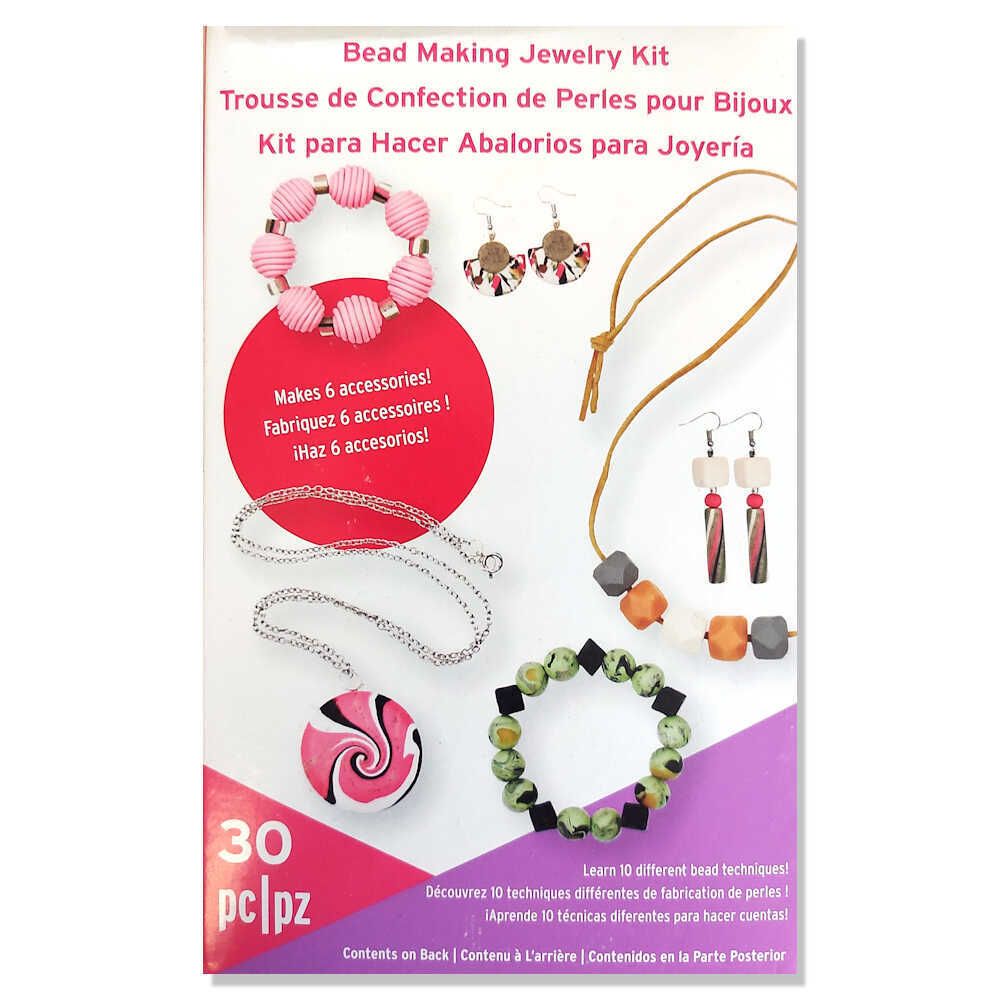 Premo Bead Making Jewelry Kit Makes 6 Accessories