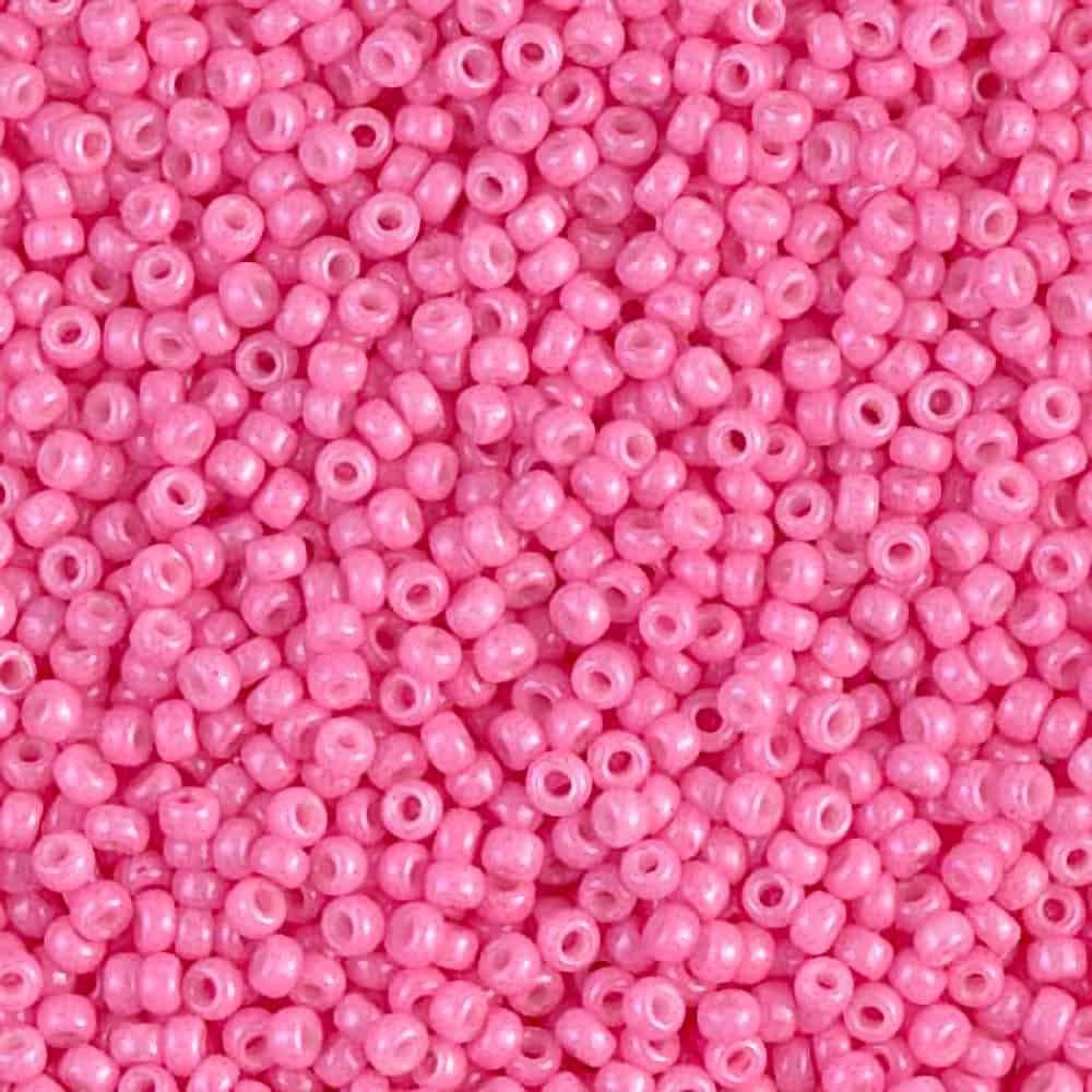 Miyuki Seed Beads 11 0 Dyed Opaque Pink 8.5g Tube