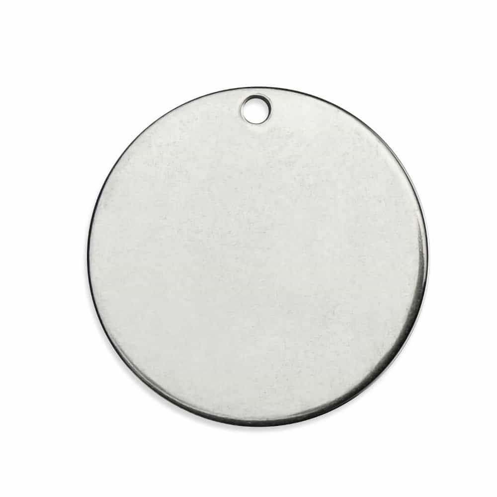 Stamping Blank Tags 6-25mm Round with Hole Stainless Steel Blanks