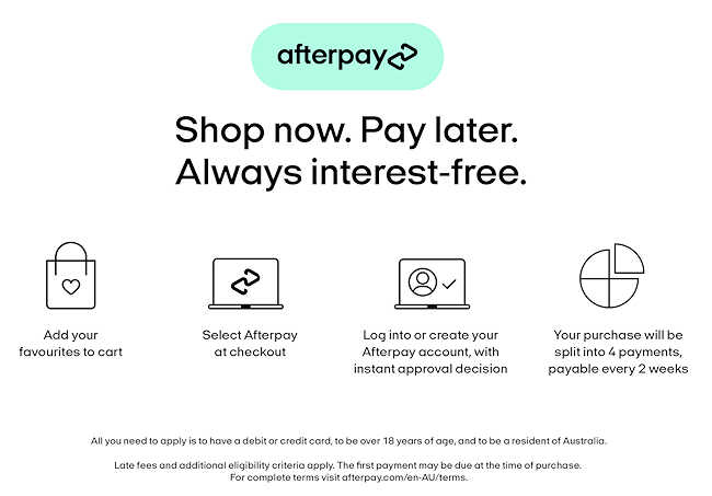 AfterPay now at SunsetCrystals