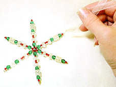 Beaded Wire Snowflakes