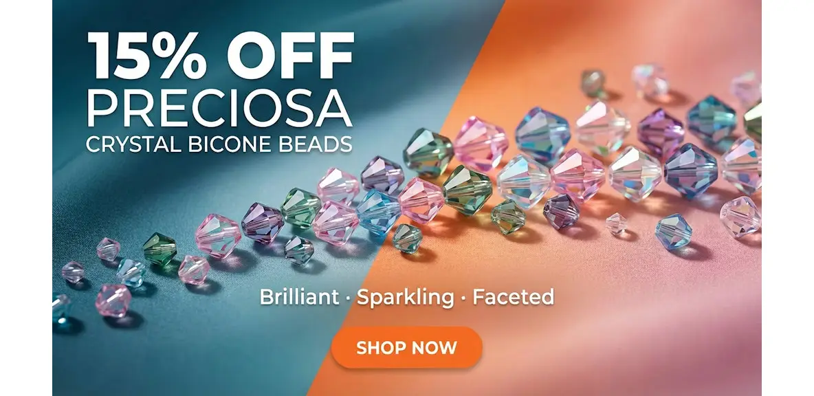 Preciosa Crystal Bicone Beads