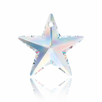 Swarovski Crystal Star Pendant - Crystal AB x 20mm