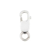 Lobster Claw Clasp With Jump Ring - Sterling Silver x 8mm