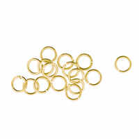 Gold Jump Rings - 4mm x 100