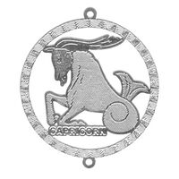 Capricorn Zodiac Filigree Craft Charm *Factory Seconds*