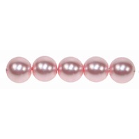 Glass Pearl Beads - 6mm Soft Peach x 20