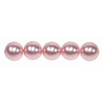 Glass Pearl Beads - 6mm Soft Peach x 20