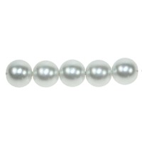 Glass Pearl Beads - 6mm White x 20