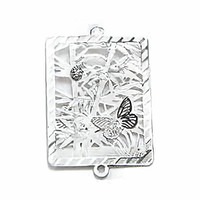 Bamboo Butterfly Filigree Craft Charm