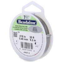 Beadalon Nylon Coated Stainless Steel Stringing Wire - (.018/.46) x 1 Roll