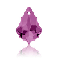 Swarovski Crystal Baroque Pendant - Amethyst x 16mm