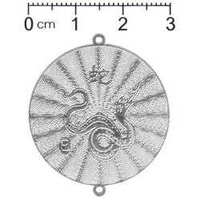 Chinese Horoscope Filigree Craft Charm - Snake x 35mm *Factory Seconds*