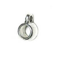 Silver Plated Round Bail x 9mm