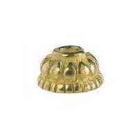 Solid Bali Brass Bead Cap ~ Anti Tarnish ~ Domed x 7mm