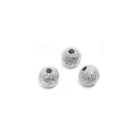Stardust Beads - Silver Plated 4mm x 20