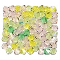 Crystal Bicone Beads - Preciosa Crystal - Pink Lemonade 4mm x 36