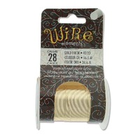 Beadsmith Craft Wire - Tarnish Resistant Gold x 28ga
