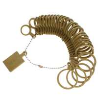 Ring Sizer - Gold Plastic Loops