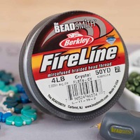Fireline Braided Bead Thread - 0.005" Diameter 4Lb Crystal Clear