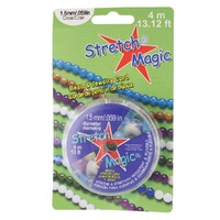 Stretch Magic Jewellery Cord - Clear 1.5mm / 0.059" x 4 metre roll