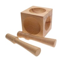 Doming Block With Two Punches Wood for metal jewellery