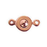 Ball and Socket Clasp - Copper Plated x 7mm