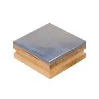 Bench Block - Steel With Wooden Base - Jewellery Making Tools
