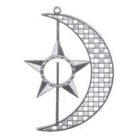 Moon And Star Filigree Craft Charm  *Factory Seconds*