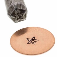 Metal Stamping Tool Steel Design Stamp - Swirl Star