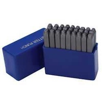 Alphabet Letter Metal Punch Stamp Set - Upper Case Typewriter x 1.5mm