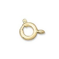 Spring Ring Clasp - Gold Plated - 6mm x 10