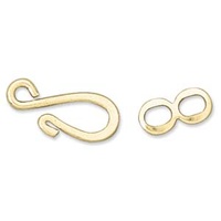 Hook and Eye Clasp - Gold Plated