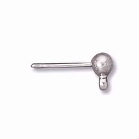 Earring Studs Earring Posts With 4mm Ball - Surgical Steel x 1 Pair