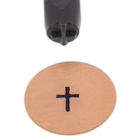 Metal Stamping Tool - Elite Design - Specialty Steel Punch Stamp ~ Solid Cross