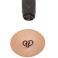 Metal Stamping Tool - Elite Design - Specialty Steel Punch Stamp ~ Broken Heart