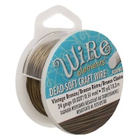 Craft Wire - Beadsmith Pro Quality Non Tarnish - Vintage Bronze x 24Ga