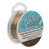 Craft Wire - Beadsmith Pro Quality Non Tarnish - Vintage Bronze x 20Ga