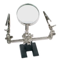 Double Third Hand Work Holder With Magnifier
