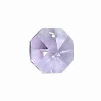 Crystal Octagon - Violet x 14mm *Factory Seconds*