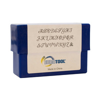 Alphabet Letter Metal Punch Stamp Set - Monogram Upper Case x 6mm