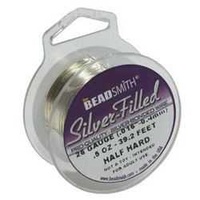 Silver-Filled Wire - Beadsmith Pro Quality Half Hard - 28Ga