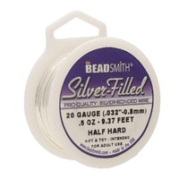 Silver-Filled Wire - Beadsmith Pro Quality Half Hard - 20Ga